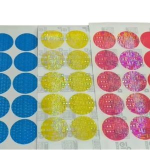 Digittech Label Transparent Multipel Color Hologram <b>Sticker</b> Adhesive Paper <b>Holographic</b> Feature Model P7 for Packaging Labels - Product Image 1