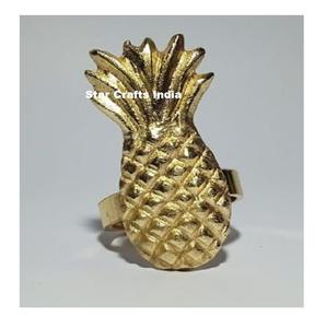 Nuevo diseño de decoración de mesa, servilletero de forma personalizada, servilletero metálico moderno dorado de piña, comedor, Hotel, restaurantes - Product Image 1