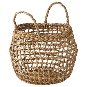 Eco-Friendly Water Hyacinth Storage <b>Basket</b> with Handles Stylish Home Organization and Decor Multi-Purpose Use Made in Vietnam - Product Image 1