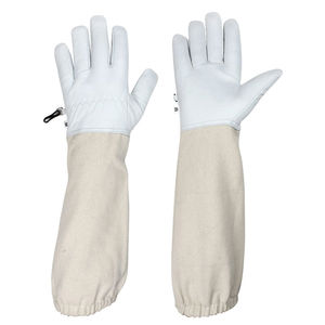 Meilleurs gants de protection apicole personnalisés avec logo, haute qualité, 100% cuir, prix de gros - Product Image 6