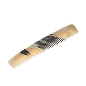 Peigne en corne naturelle de haute qualité, artisanat en métal, fait à la main, véritable corne de buffle, technique de coiffure traditionnelle - Product Image 2