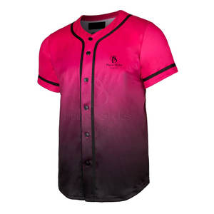 2024 haute qualité Polyester Baseball Softball maillots respirant à manches courtes vêtements de sport joueur Style plaine équipe en gros - Product Image 3