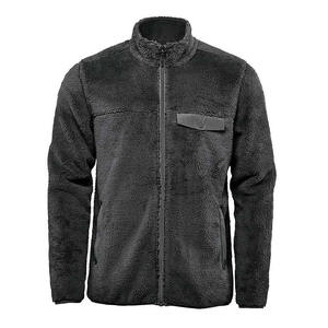 Performance <b>Men</b> Heavyweight <b>Sherpa</b> <b>Fleece</b> Jacket 450 GSM Bonded Polar <b>Fleece</b> Outdoor Coat with High Zip Collar <b>Men</b> Jackets - Product Image 3