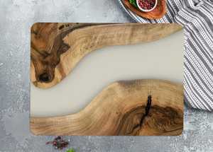 Tabla de cortar de madera de resina ecológica artesanal y herramienta de queso para uso en restaurante de Hotel doméstico - Product Image 3