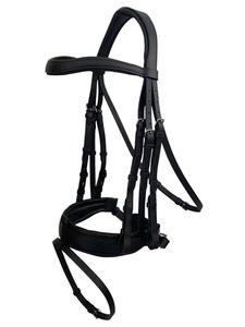 Vente en gros de bride double de dressage de cheval en cuir de style selle complète Western avec licou - Product Image 5