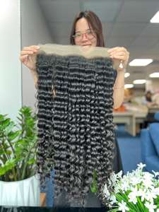 ผมต่อจากมนุษย์ผมดิบจากเวียดนามผมหยักลึก - Product Image 2