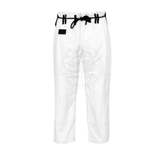 เครื่องแบบ BJJ GI ทำจากผ้าฝ้าย100% บริการ OEM เครื่องแบบ BJ GI น้ำหนักเบาสีทึบระบายอากาศได้ - Product Image 4