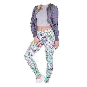 Legging de yoga pour femme, nouveau design, fabrication au Pakistan, coupe ajustée, effet push-up - Product Image 1