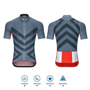 Conjunto de Jersey y babero de ciclismo transpirable con tiras reflectantes para montar en bicicleta de noche Conjunto de Jersey y pantalones cortos de ciclismo Premium - Product Image 5