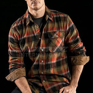 Camisas de franela de algodón 100% personalizadas para hombre, diseño a cuadros transpirable a la moda de otoño, suministro a granel, Camisa de franela personalizada a la moda de otoño - Product Image 3