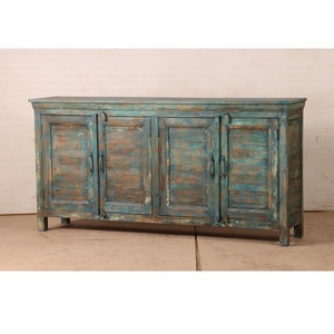 Contemporary Wood Buffet Cabinet <b>Sideboard</b> <b>Storage</b> Organizer for Home Furniture Use Featuring Display Space Drawers Shelves - Product Image 1