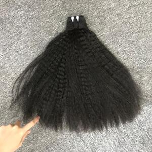 Meilleure Qualité Cuticule Alignée Non Transformés Vierge Vietnam Remy Extensions de Cheveux Crépus Raides Paquets des Fournisseurs - Product Image 4