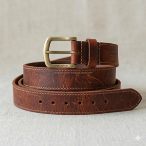 Fengrou Custom Italian Top Leather Belt Men Fashion Braided Waist Cow Hide Woven <b>Pin</b> Buckle Durable Alloy Material 110cm 3.5cm - Product Image 5
