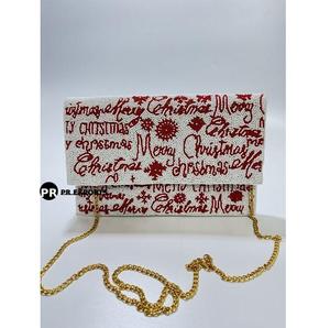 Pochette de fête géométrique perlée sac de soirée femmes sac à bandoulière pour l'été 2025 concepteur Sequin sac à main mode taille personnalisée - Product Image 2