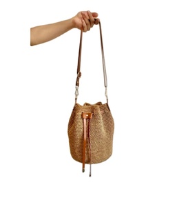Premium Quality <b>Shoulder</b> Bag with Leather <b>Strap</b> Daisies Crochet Macrame Beach Bags Direct From Indian Supplier - Product Image 1