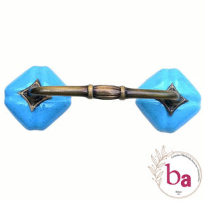 Boutons en céramique design moderne de luxe européen, quincaillerie argentée, poignée de pont pour chambre à coucher, cuisine, salle de bain, porte d'armoire - Product Image 1