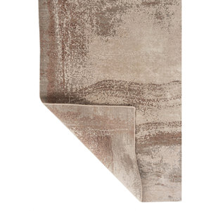 Alfombra Entropy Ivory de Lana y Seda de Bambú Anudada a Mano, 10 mm, Rectangular, para Pasillo, Hogar, Modelo Esk-1566, Abstracta, Hecha a Mano - Product Image 5