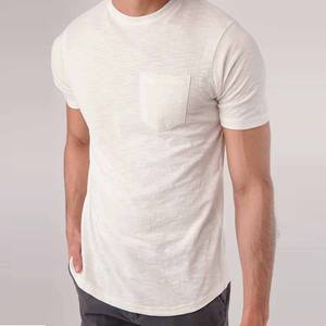 Camiseta Personalizable de Manga Corta y Cuello Redondo para Hombre, de Algodón Grueso Ultra Suave con Bolsillo, con tu Propio Diseño y Logotipo - Product Image 1
