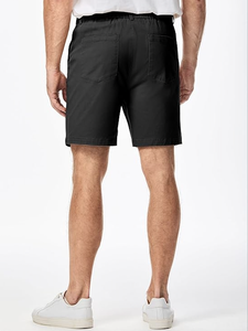 Shorts chino pour homme, coupe classique, été, extensible, taille en coton sergé, décontracté, logo personnalisé, vente en gros, directement de l'usine - Product Image 2