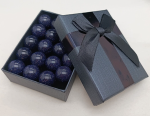 Artesanía de piedra semipreciosa, esfera azul brillante de arenisca pulida, venta al por mayor, Bola de piedra de roca de cristal curativo para Decoración - Product Image 4