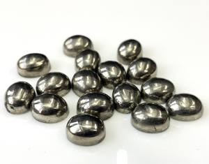 Piedra preciosa suelta cabujón ovalado 5x7mm pirita de calidad superior natural - Product Image 1