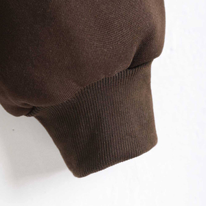 Nouveaux hommes sur mesure de haute qualité vierge plaine 100% à manches longues fermeture éclair sweats à capuche Premium Simple décontracté poches pour hommes - Product Image 6