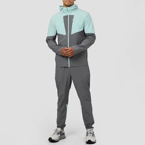 Conjunto Deportivo Cortavientos con Capucha, Transpirable, Estampado, Estilo Urbano, Nuevo Diseño, Poliéster/Algodón, para Invierno, Venta Caliente OEM - Product Image 2