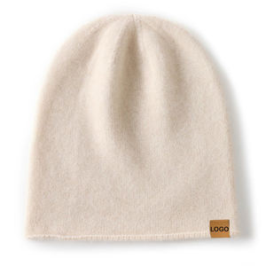 Luxury Cashmere Beanies With <b>Tag</b> Custom Warm Knitted Hats for Winter jacquard beanie - Product Image 3