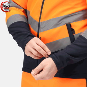 Men's High Quality Top Trending Customized <b>Softshell</b> <b>Jacket</b> Breathable Waterproof Reflective <b>Hi</b> <b>Vis</b> for Outdoor Activities - Product Image 3