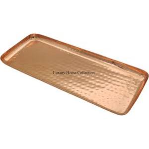 Material de cobre, pulido brillante, aspecto atractivo, bandeja para servir alimentos, suministro de accesorios de fabricante indio a un precio impresionante - Product Image 5