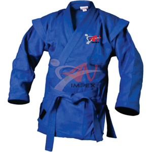 เสื้อแจ็คเก็ต Sambo สําหรับศิลปะการต่อสู้สวมชุด Sambo ผ้าฝ้าย 100% โลโก้และขนาดที่กําหนดเอง - Product Image 2