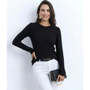 Jane's Women's Long Sleeve Crew Neck Knitted <b>Pullover</b> <b>Sweater</b>, Casual Regular Fit Adult Feminine Style, Model 32209 - Product Image 3