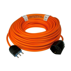 Orange Electrical <b>Extension</b> Cord (30m) H05VV-F 3x1.5 Mmq (16A 2P+T) PP0379 30 Cables and Wires - Product Image 2