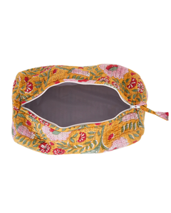 Eco-Friendly Reusable Cotton Quilted for Organizer Bag with Zipper | Multipurpose Makeup Travel <b>Pouch</b> - Product Image 4