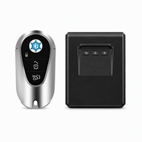 Clé de voiture numérique Kaifute CF400K, 5 boutons, 1 clé + 4 clés de rechange, entrée sans clé, écran tactile LCD, clé intelligente noire universelle ODM