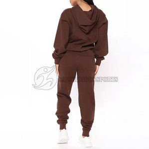 Unisex 2-Piece Customizable Winter Track Suit 100% Organic Cotton Anti-UV Warm <b>Fleece</b> <b>Jogger</b> Pant for Men <b>Women</b> Plus Size - Product Image 5