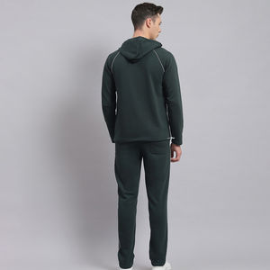 Ensemble de vêtements d'entraînement pour homme de haute qualité, coupe ajustée, imprimé personnalisé, sweat-shirt gris à capuche et pantalon de survêtement avec logo brodé pour l'été - Product Image 3