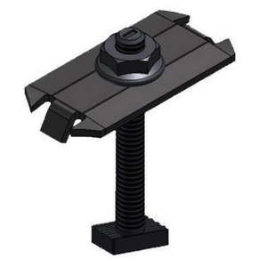 Soporte de Techo para Panel Solar Unirac SM Mid Clamp BC Integrado de Aleación de Aluminio Negro (1 Pieza) - Product Image 1