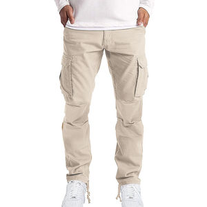 Pantalons cargo pour hommes, pantalons de jogging décontractés, coton, longueur entière, pantalons streetwear pour hommes, pantalons cargo grande taille - Product Image 4