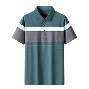 เสื้อโปโลกอล์ฟผู้ชายแขนสั้นพิมพ์โลโก้แบบกำหนดเองระบายอากาศได้แห้งเร็วเสื้อยืดลำลองไซส์ใหญ่สำหรับผู้ชาย - Product Image 1
