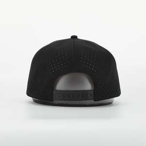 Por encargo clásico impermeable alta corona Hydro sombrero bordado logotipo Golf béisbol SnapBack ala plana leopardo punto gorra - Product Image 5