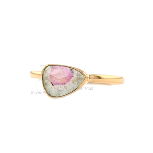 New Collection Bio Watermelon Tourmaline <b>Ring</b> Minimalist Dainty <b>Ring</b> From <b>Indian</b> Supplier - Product Image 4