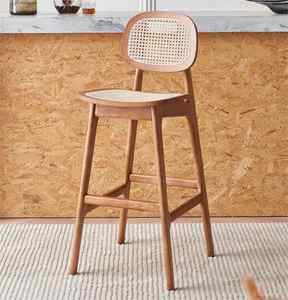 Tabouret de bar haut moderne et contemporain, nouvelle arrivée, ensemble de meubles en bois pour cuisine, café, hôtel, salle à manger par les fournisseurs - Product Image 4