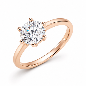 Anillo de Compromiso de Plata S925 con Moissanita de 3ct, Corte Brillante, Anillo Solitario de 6 Puntas para Fiestas y Eventos - Product Image 2