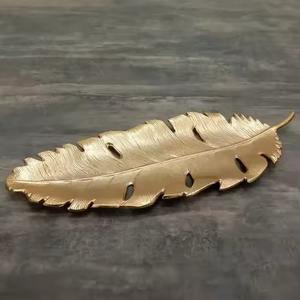 Meilleure vente Plateau de feuilles en aluminium fait à la main écologique Assiette de service à collation la plus vendue d'Inde par KHOOSI OVERSEAS - Product Image 3