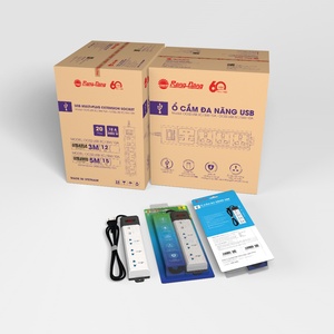 ปลั๊กไฟพร้อมพอร์ต USB บอร์ดต่อขยายสากลปลั๊กไฟไฟฟ้าหลายกําลัง - Product Image 5