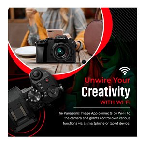 LUMIX G7 Digital <b>Camera</b> with 14-42mm F/3.5-5.6 Zoom Lens Professional On-<b>Camera</b> Video Microphone Accessories Included - Product Image 5