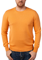 Maglione G MAN da Uomo in Lana Merino, Girocollo, Prodotto in Italia, Traspirante, Anti-Pilling, 280g, Lavorato a Maglia, Manica Lunga