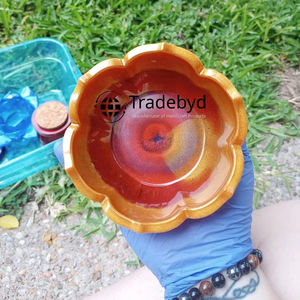 Cuenco de resina simple para comedor minimalista y exhibición interior Tradebyd - Product Image 1