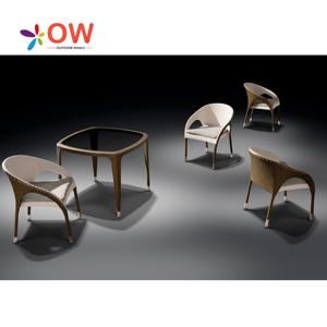 Tavoli e sedie all'aperto impermeabili e resistenti stile francese sedie da giardino con tavoli rotondi per eventi di festa - Product Image 3